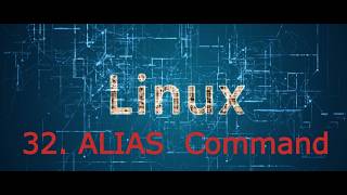 32. ALIAS command in Linux | linux crash course #linux #programming