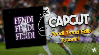 Trending FENDI Edit tutorial on capcut✨