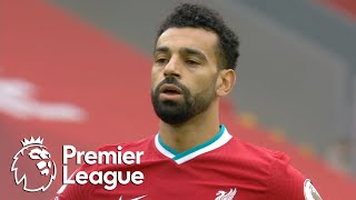 Mohamed Salah's penalty gets Liverpool early lead v. Leeds United | Premier League | NBC Sports
