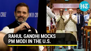 'Modi Can Confuse God': Rahul Gandhi jibes PM from U.S.; Slams BJP for 'threatening Indians' | Watch