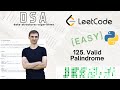 125. Valid Palindrome | LeetCode | Python