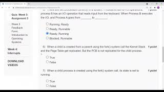Introduction to Operating Systems | NPTEL | Week 3 Assignment 3 Solution | July 2021
