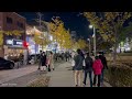 seoul walk yeonnam dong restaurant café alley date night view walk _4k