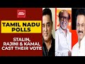 Tamil Nadu Polls: MK Stalin, Udhayanidhi Stalin, Rajinikanth & Kamal Haasan Cast Their Vote