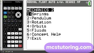 AP Physics 1 Fluids TI-84 Program