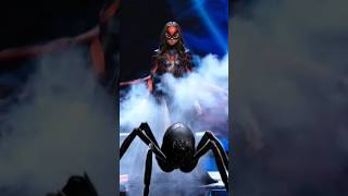 The woman performs a fusion with spiderman 🕷️ on AGT #americagottalent #magic #youtubeshorts #shorts