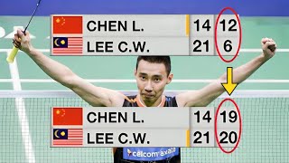 Lee Chong Wei's INSANE COMEBACK against Chen Long