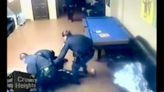 NYPD officers 'beat' homeless man'