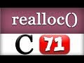 realloc Function in C programming Language Video Tutorial