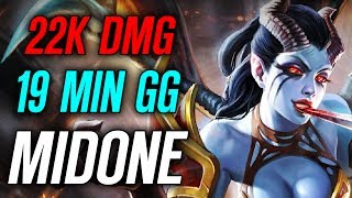 MidOne • Queen of Pain • 19 min GG — Pro MMR Gameplay Dota 2