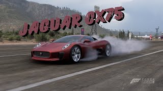 Forza Horizon 5 Jaguar CX75 (TOP SPEED RUN AND DRAG RACE)