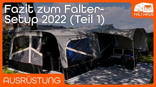 Conclusion on the trailer tent \u0026 camping setup 2022 (part 1)