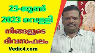 ദിവസ ഫലം #2023ജൂൺ23 വെള്ളി #AstrologyMalayalam Bijukumar Astrologer #vedic4.com wapp num 9020555133