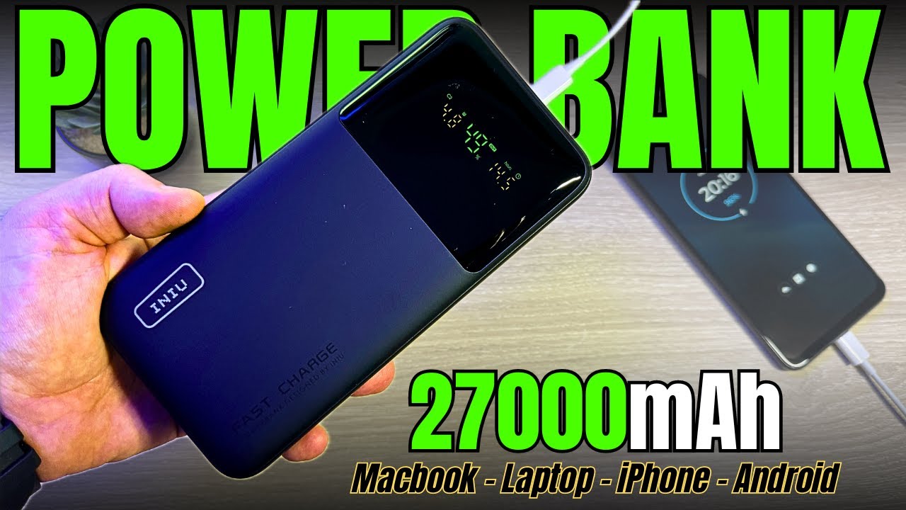 POWER BANK DEFINITIVO DEL 2024! INIU BI-B64 27000mAh USB C 140W Per ...