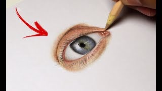 Como Desenhar Um Olho Realista Colorido - Passo a Passo