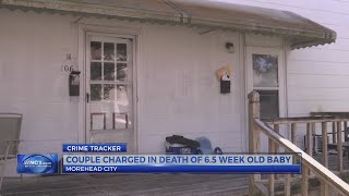 Two arrested, charged with death of infant in Morehead City; DA says drugs likely cause of baby's de