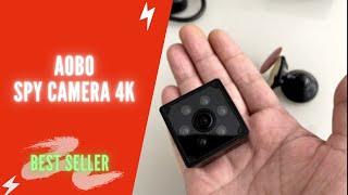 Aobo Spy Camera 4K HD Review & Instructions 2022 | Best Hidden Camera Micro Mini Spy Cam