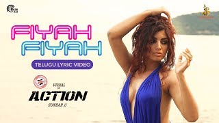 Action Telugu | Fiyah Fiyah Lyric Video | Vishal, Akanksha Puri | Hiphop Tamizha | Sundar.C