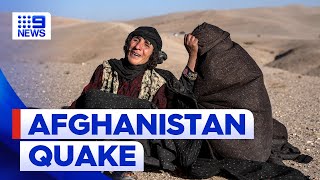 Afghanistan earthquake death toll rises | 9 News Australia