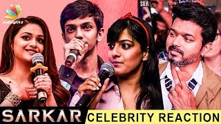 'Sarkar' Official Teaser - Celebrities Reactions | Vijay, Anirudh | Latest Tamil Movie Trailer