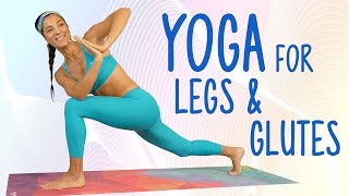 Beginners Yoga for Glutes & Weight Loss | 20 Minute Home Workout to Tone & Shape Legs Routine