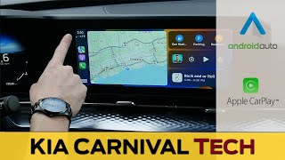 Kia Carnival Media Screen | How to Setup Apple CarPlay and Android Auto, Use Navigation and More!