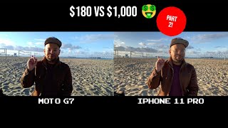 Moto G7 vs iPhone 11 Pro video testing - $180 vs $1,000