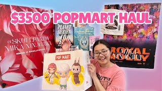 $3500 POP MART UNBOXING: 1000% Royal Molly + Skull Panda, Van Gogh Space Molly, Labubu Constellation