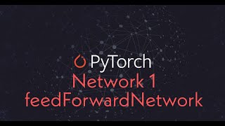 Pytorch Network : Create simple feedforward network, output print