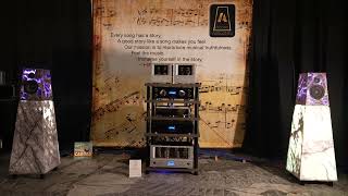 Acora Acoustics SRB-1 Loudspeakers in Amethyst / VAC Amps - AXPONA 2024