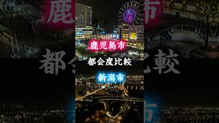 鹿児島市VS新潟市（都会度比較） #都市比較 #地理系