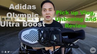 Adidas Olympic Ultra Boost: Pick up VLOG, ON FEET, Unboxing and Review