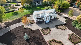 Finishing Up Boxwood Planting, Gravel \u0026 Mulch Around the Hartley! 🌲🙌❤️ // Garden Answer