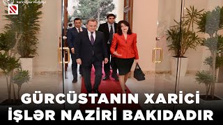 Gürcüstanın xarici işlər naziri Bakıdadır