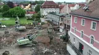 Der Sparkassen-Abriss in Kempten – Die Baustelle im Zeitraffer