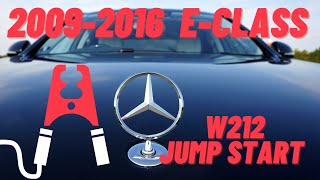 How To Jump Start Mercedes Benz E-Class▶️ MBZ W212 Battery Jump Start