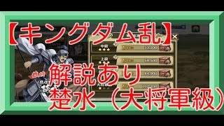 【キングダム乱】楚水（大将軍級）攻略動画（解説あり）