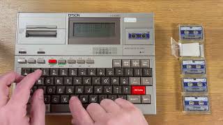 Epson HX-20 - Short Demonstration