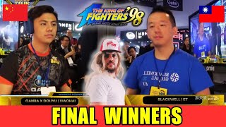 FINAL WINERS ! XIAOHAI (CHINA) VS ( TAIWAN) ET  NEO GEO WORLD TOUR ! KOF 98