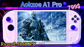 Review Aokzoe A1 Pro AMD R7-7840CPU $799