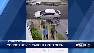 WATCH: Surveillance video catches Louisville couple's third car theft