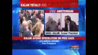 Kalam avoids Pres race question - Version 1 - News Exclusives - TIMESNOW.tv