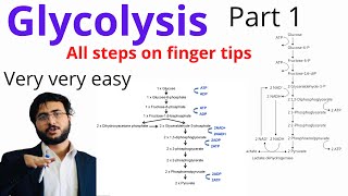 Glycolysis pathway | Carbohydrate Metabolism | Easy way | Steps of glycolysis | Part 1