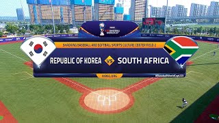 제 5회 U-23 야구 월드컵 오프닝 라운드 대한민국 VS 남아공 하이라이트