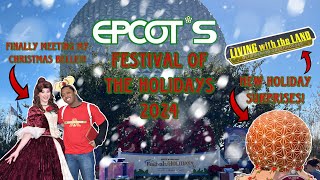 EPCOT’s Festival of the Holidays | 2024. Meeting Belle, Gingerbread Spaceship Earth \u0026 Much More.