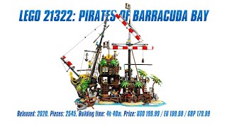 LEGO 21322: Pirates of Barracuda Bay: In-depth Review, Speed Build & Parts List