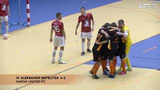 HIGHLIGHTS. Narva United FC - Tartu Ravens Futsal 10-4. 20.12.2019.