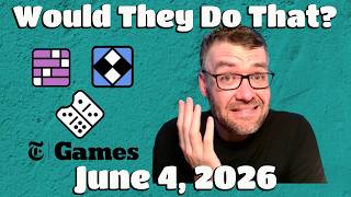 Would They Do That? - Connections, Mini & Pips - Thursday 06/04/26
