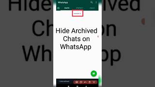 how to hide Archived Chats on WhatsApp/ how to remove archived chats on Whatsapp