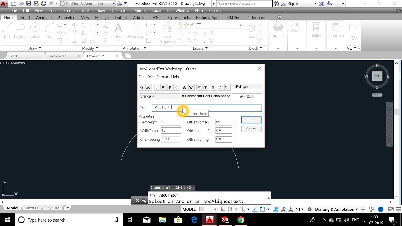 How To Create Arc Text In Autocad
